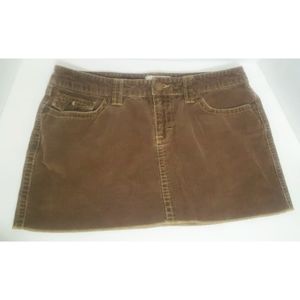 Aeropostale Classic Brown Corduroy Mini Skirt